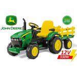 Peg Perego John Deere Ground Force with trailer 12V Bērnu elektro traktors IGOR0047 Peg Perego John Deere Ground Force with trailer 12V Bērnu elektro traktors IGOR0047