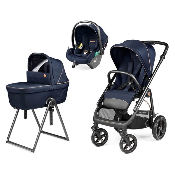 Peg Perego Veloce TC (Town and Country) Modular Lounge Blue Shine Rati 3 vienā