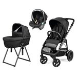 Peg Perego Veloce TC (Town and Country) Modular Lounge True Black Rati 3 vienā