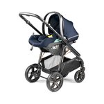 Peg Perego Veloce TC (Town and Country) Modular Lounge Blue Shine Rati 3 vienā