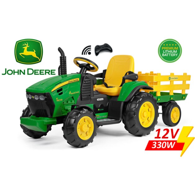 Peg Perego John Deere Ground RC Tractor 12V Детский электро трактор IGOR0117