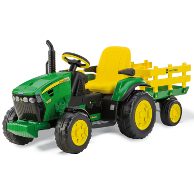 Peg Perego John Deere Ground Force with trailer 12V Детский электро трактор IGOR0047
